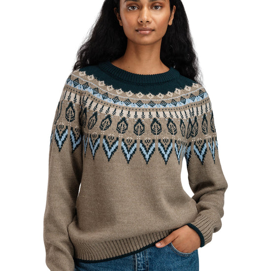 Dale Of Norway W SULA FEM SWEATER Vert pin Bleu glacier Pierre de montagne XL - PeakStyle
