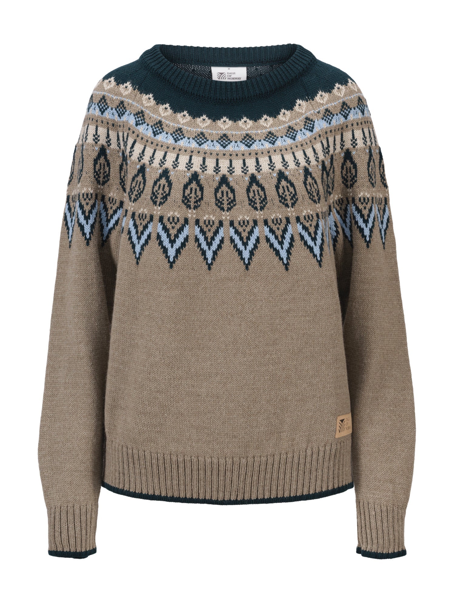 Dale Of Norway W SULA FEM SWEATER Vert pin Bleu glacier Pierre de montagne XL - PeakStyle