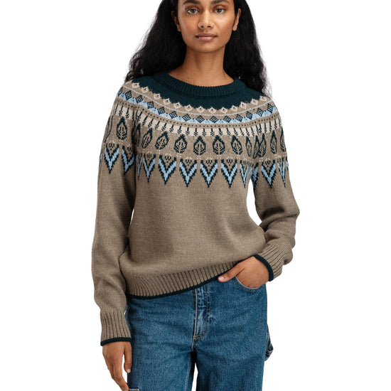 Dale Of Norway W SULA FEM SWEATER Vert pin Bleu glacier Pierre de montagne XL - PeakStyle
