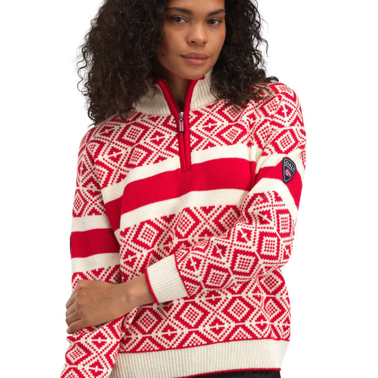 Dale Of Norway W TEAM NORWAY CORTINA FEM SWEATER Framboos Offwhite XXL - PeakStyle