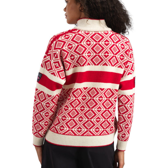 Dale Of Norway W TEAM NORWAY CORTINA FEM SWEATER Framboos Offwhite XXL - PeakStyle