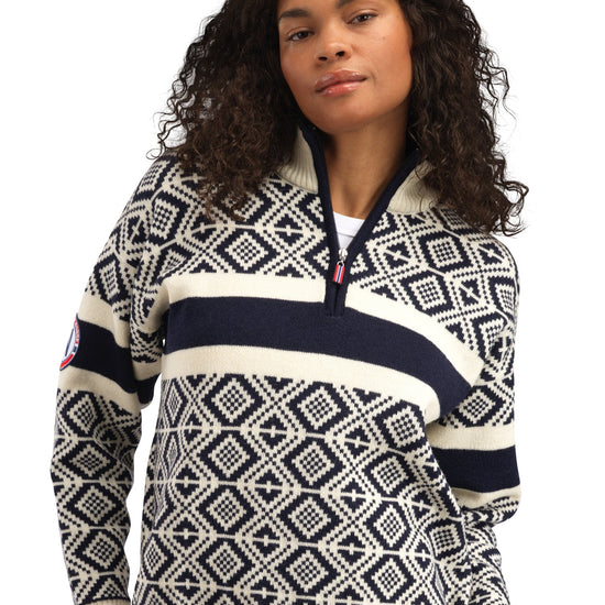 Dale Of Norway W TEAM NORWAY CORTINA FEM SWEATER Navy Offwhite XXL - PeakStyle