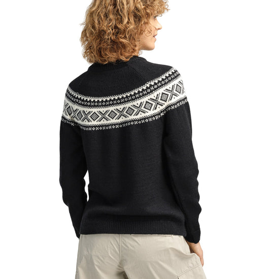 Dale Of Norway W VÅGSØY FEMININE SWEATER Noir Blanc cassé XL - PeakStyle