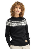 Dale Of Norway W VÅGSØY FEMININE SWEATER Nero Bianco sporco XL - PeakStyle