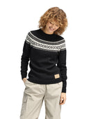 Dale Of Norway W VÅGSØY FEMININE SWEATER Nero Bianco sporco XL - PeakStyle