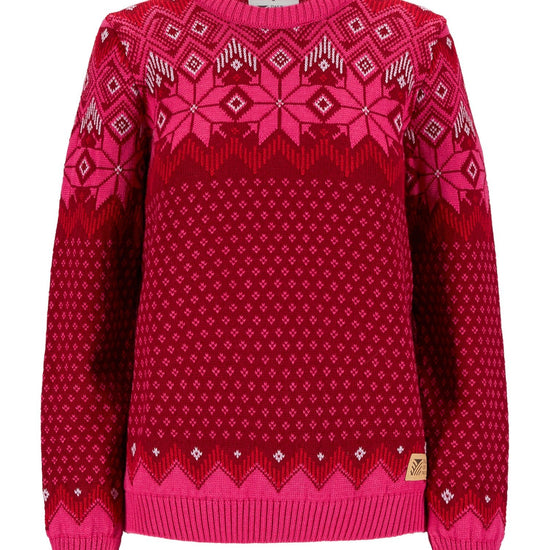 Dale Of Norway W VILJA FEM SWEATER Redrose Allium Raspberry XS - PeakStyle