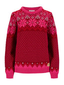 Dale Of Norway W VILJA FEM SWEATER Redrose Allium Raspberry XS - PeakStyle