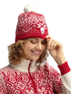 Dale Of Norway WINTERLAND HAT Framboos Offwhite Redrose One size - PeakStyle