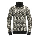 Devold HODDEVIK WOOL HIGH NECK - Anthracite - Offwhite XS Oberbekleidung - PeakStyle