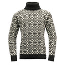 Devold HODDEVIK WOOL HIGH NECK - Anthracite - Offwhite XS Oberbekleidung - PeakStyle