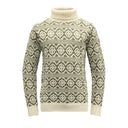 Devold HODDEVIK WOOL HIGH NECK - Offwhite - Olive XS Oberbekleidung - PeakStyle