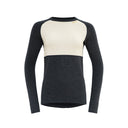 Devold W EXPEDITION MERINO SILK SHIRT - Ink - Offwhite XS Unterwäsche - PeakStyle