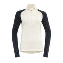 Devold W EXPEDITION MERINO SILK ZIP - Ink - Offwhite XS Unterwäsche - PeakStyle