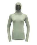 Devold W KVITEGGA MERINO 230 HOODIE - Raw White XS Unterwäsche - PeakStyle