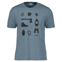 Dolomite M PELMO DRI 2 SS TEE - Stone Blue S Oberbekleidung - PeakStyle