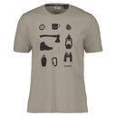 Dolomite M PELMO DRI 2 SS TEE - Stone Brown S Oberbekleidung - PeakStyle