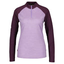 Dolomite W CRISTALLO ZIP MERINO LS TEE - Rustic Purple - Lavender Purple XS Oberbekleidung - PeakStyle