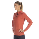 Dolomite W CRISTALLO ZIP MERINO LS TEE - Watermelon Red XS Oberbekleidung - PeakStyle