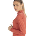 Dolomite W CRISTALLO ZIP MERINO LS TEE - Watermelon Red XS Oberbekleidung - PeakStyle