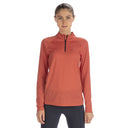 Dolomite W CRISTALLO ZIP MERINO LS TEE - Watermelon Red XS Oberbekleidung - PeakStyle