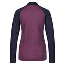 Dolomite W CRISTALLO ZIP MERINO LS TEE - Wood Blue - Rustic Purple XS Oberbekleidung - PeakStyle