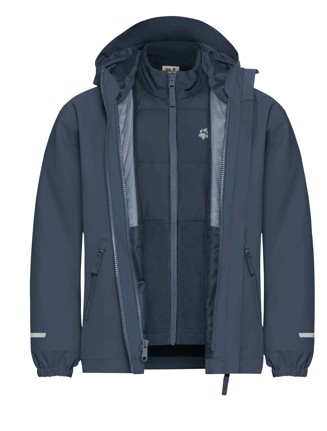 Jack Wolfskin HYBRID 3IN1 JACKET K - Midlayer at PeakStyle