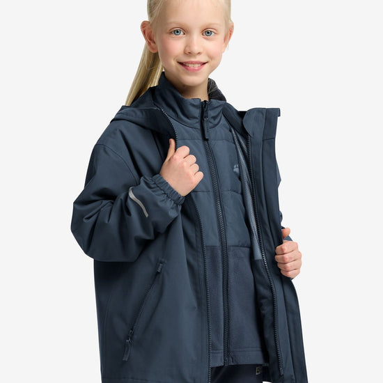 Jack Wolfskin KIDS HYBRID 3IN1 JACKET K - Jackets at PeakStyle