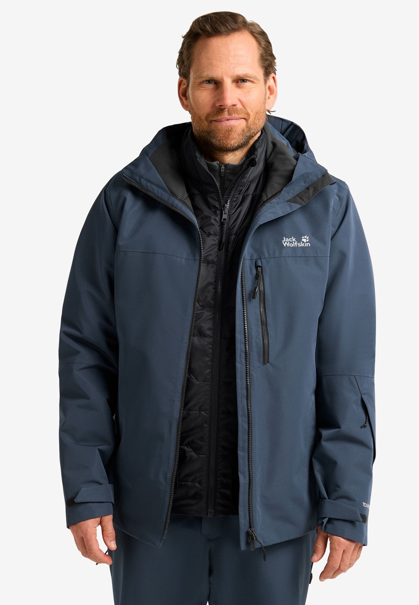 Jack Wolfskin M FLOWLINE 3IN1 JACKET M - Winter sports jackets at PeakStyle