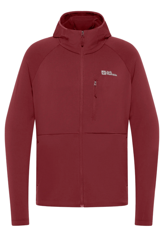 Jack Wolfskin M KOLBENBERG HOODED FZ M - Midlayer at PeakStyle