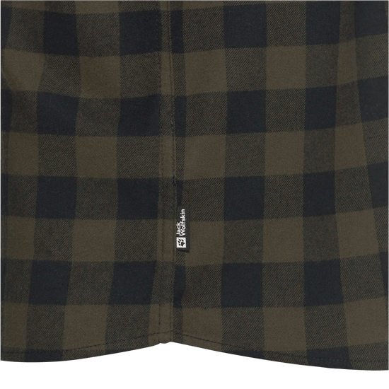 Jack Wolfskin M LITE FLANNEL SHIRT M - Short-sleeved shirts at PeakStyle