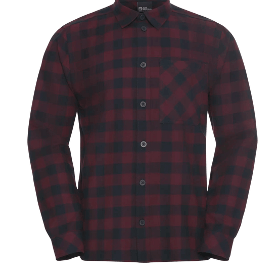 Jack Wolfskin M LITE FLANNEL SHIRT M - Short-sleeved shirts at PeakStyle