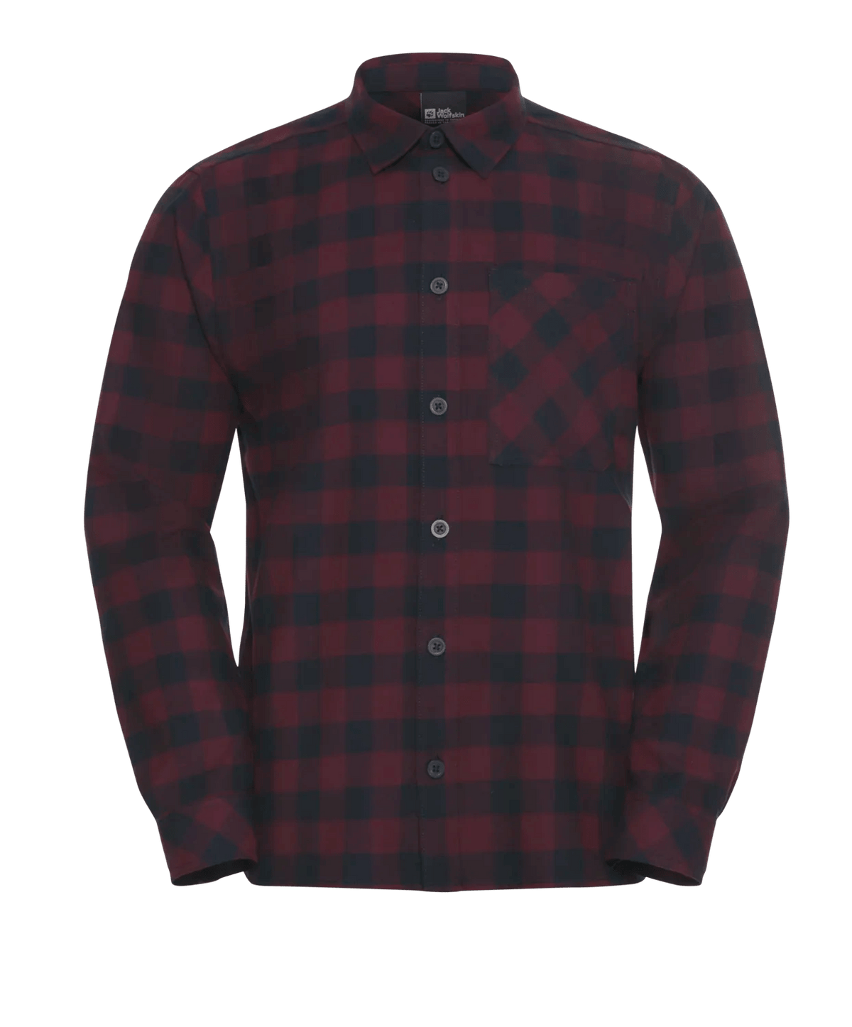 Jack Wolfskin M LITE FLANNEL SHIRT M - Short-sleeved shirts at PeakStyle