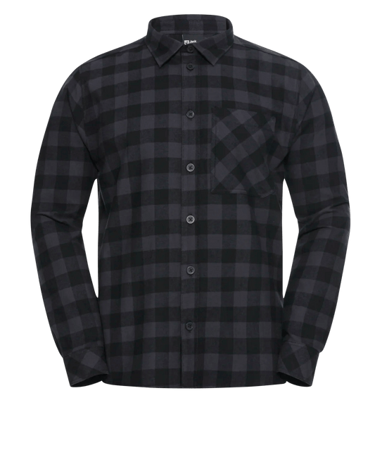 Jack Wolfskin M LITE FLANNEL SHIRT M - Short-sleeved shirts at PeakStyle
