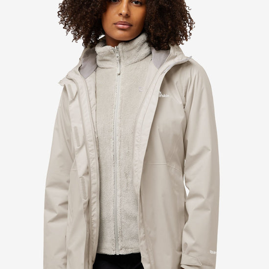 Jack Wolfskin ROTWAND 3IN1 JACKET W - Jackets at PeakStyle