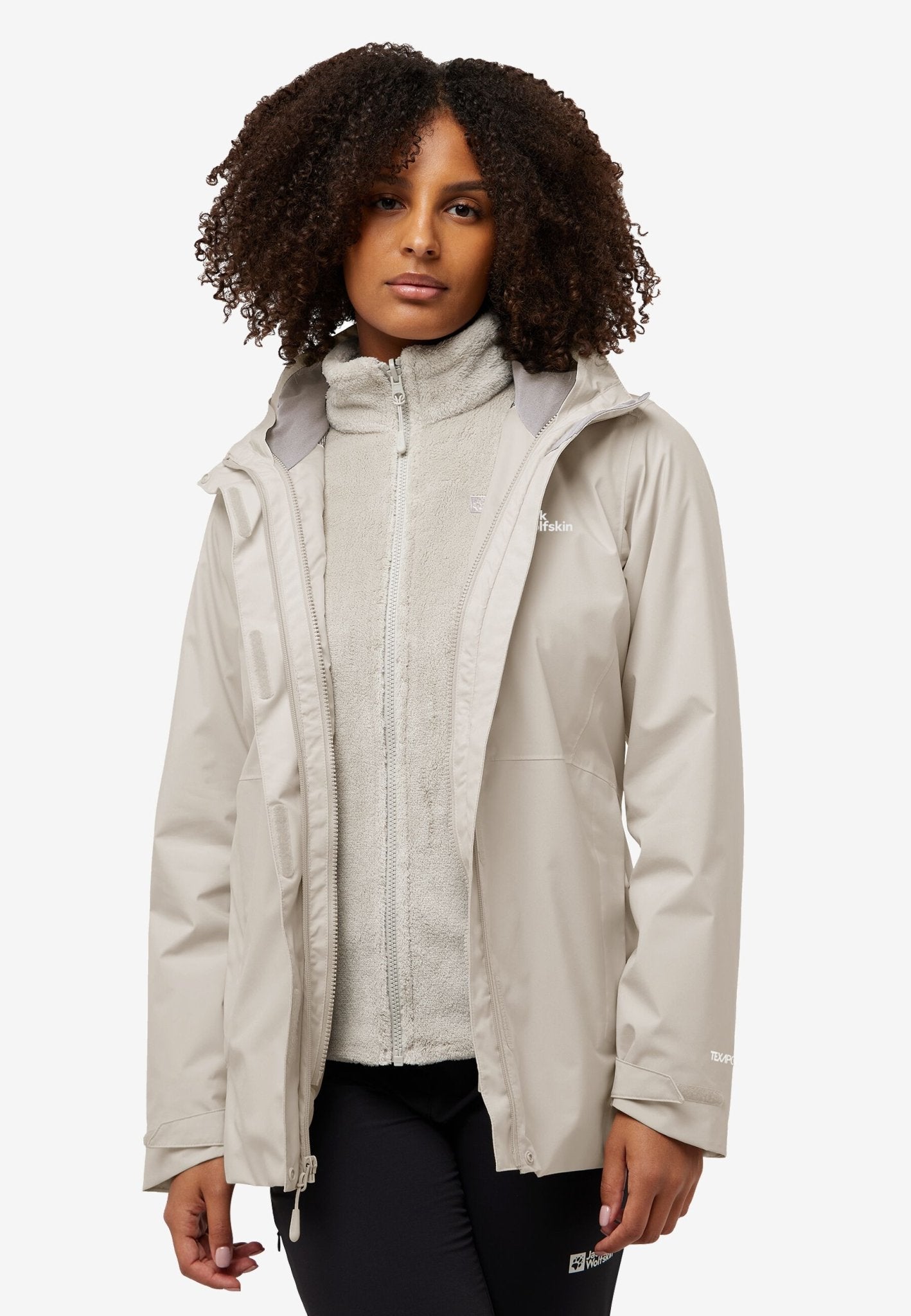 Jack Wolfskin ROTWAND 3IN1 JACKET W - Jackets at PeakStyle