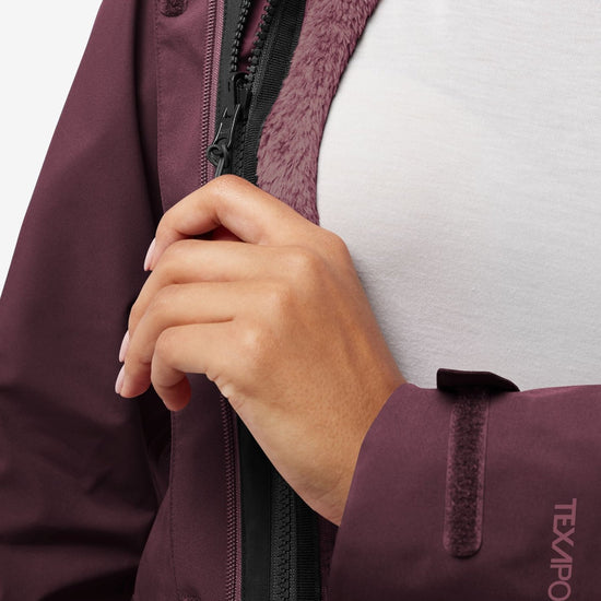 Jack Wolfskin ROTWAND 3IN1 JACKET W - Jackets at PeakStyle