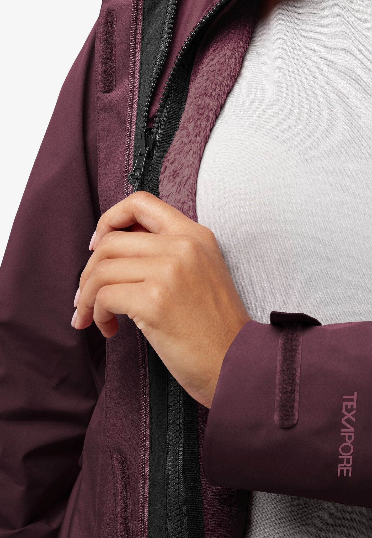 Jack Wolfskin ROTWAND 3IN1 JACKET W - Jackets at PeakStyle