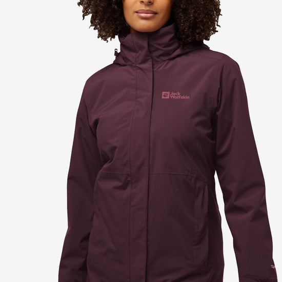 Jack Wolfskin ROTWAND 3IN1 JACKET W - Jackets at PeakStyle