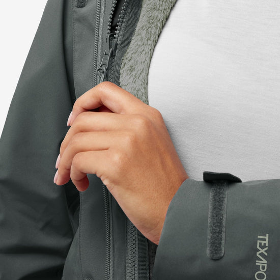 Jack Wolfskin ROTWAND 3IN1 JACKET W - Jackets at PeakStyle