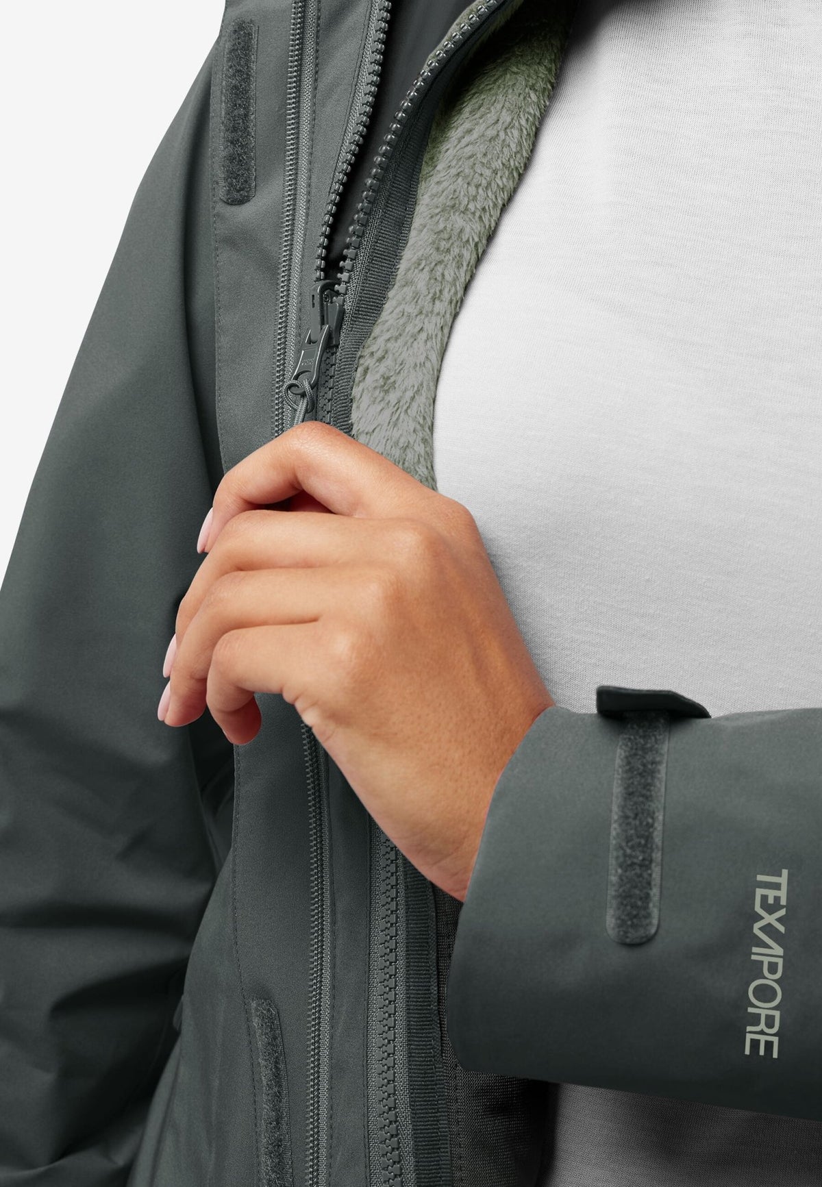 Jack Wolfskin ROTWAND 3IN1 JACKET W - Jackets at PeakStyle