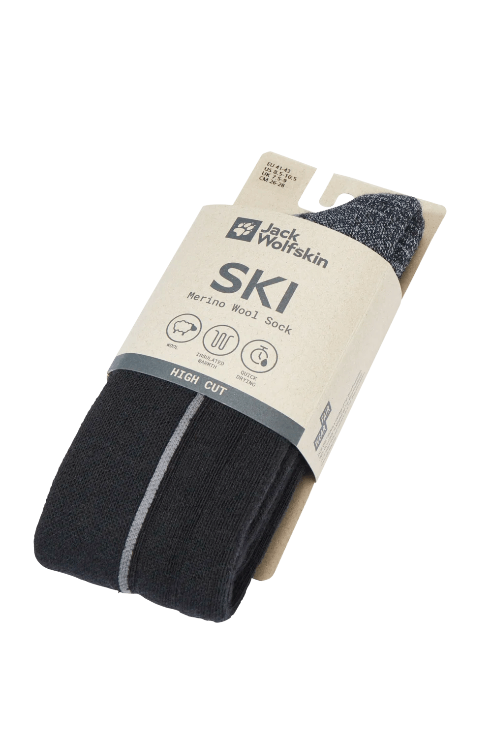 Jack Wolfskin SKI MERINO SOCK H C - Socks at PeakStyle
