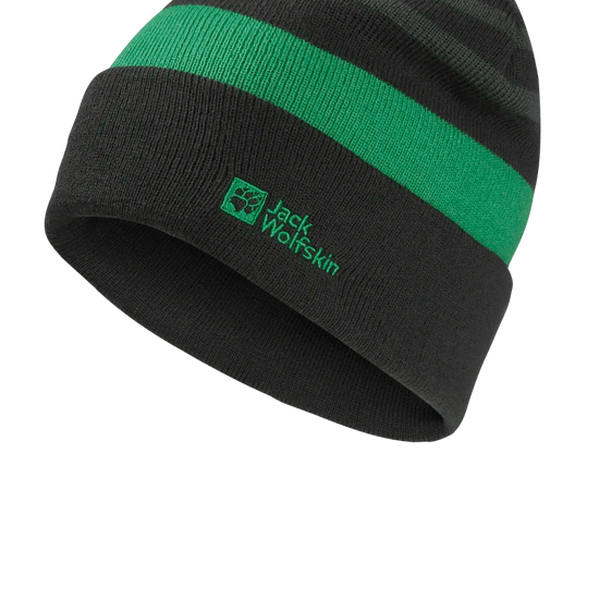 Jack Wolfskin STRIPY KNIT BEANIE K - Headwear at PeakStyle