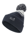 Jack Wolfskin STRIPY POMPOM BEANIE K - Headwear at PeakStyle