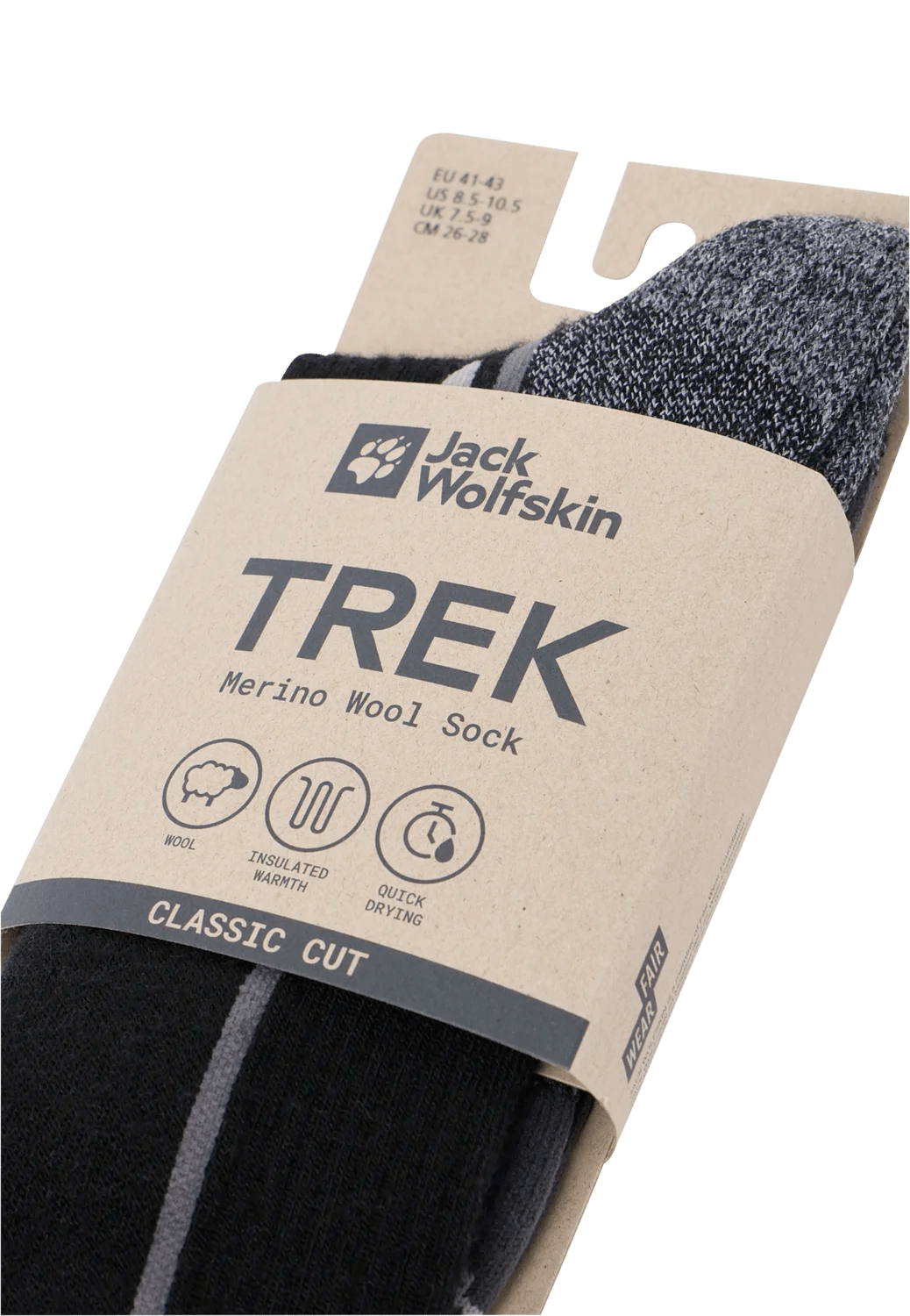 Jack Wolfskin TREK MERINO SOCK CL C - Socks at PeakStyle