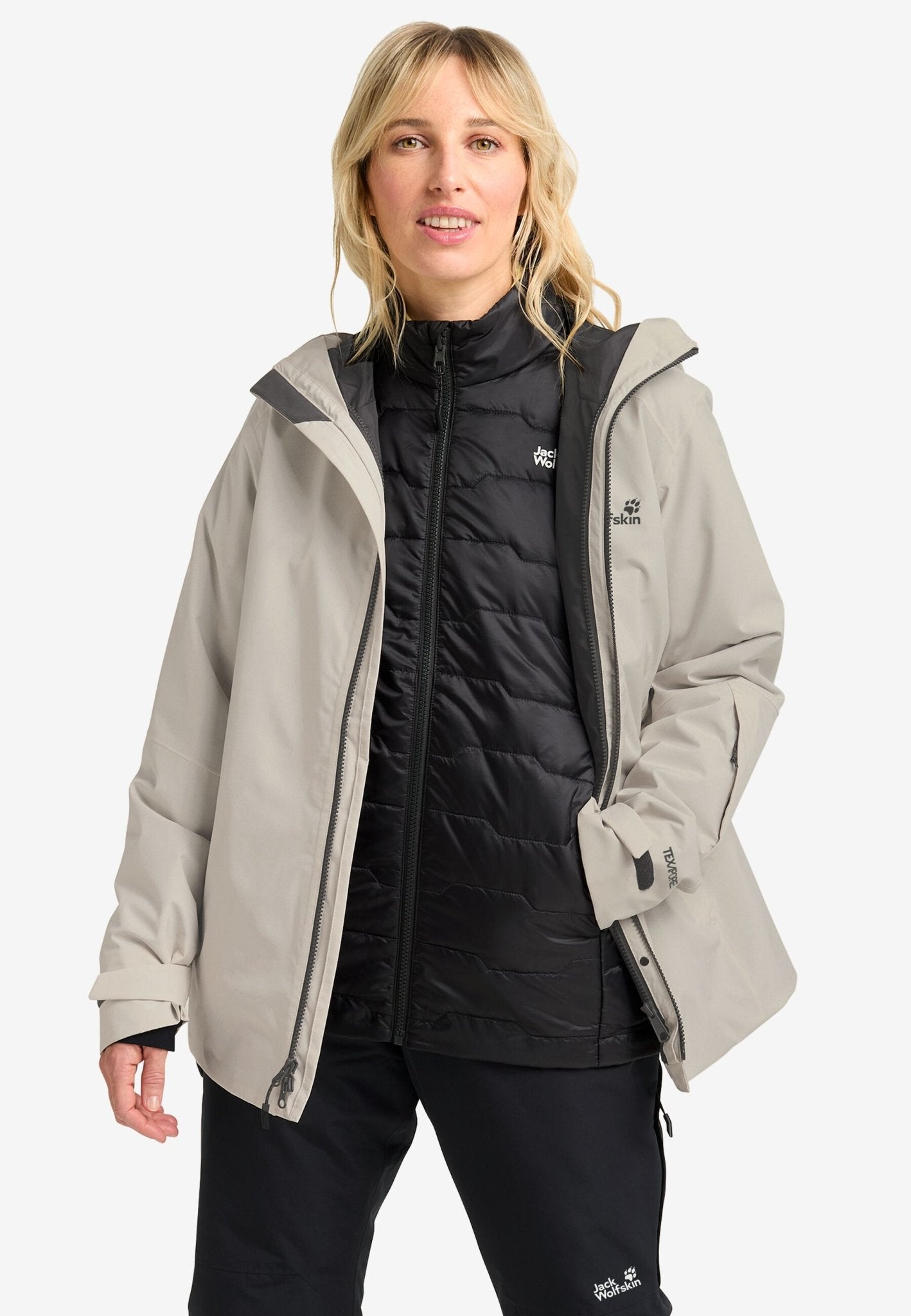 Jack Wolfskin W FLOWLINE 3IN1 JACKET W - Winter sports jackets at PeakStyle