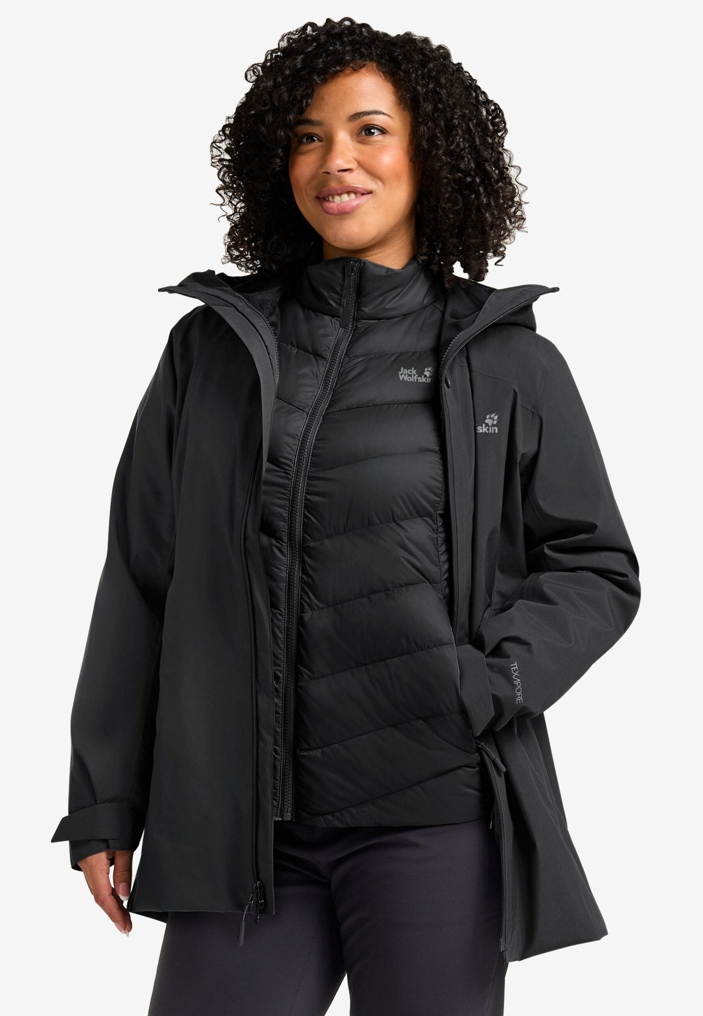 Jack Wolfskin W ICECAPE 3IN1 DOWN JACKET W RDS - Coats & Parkas at PeakStyle