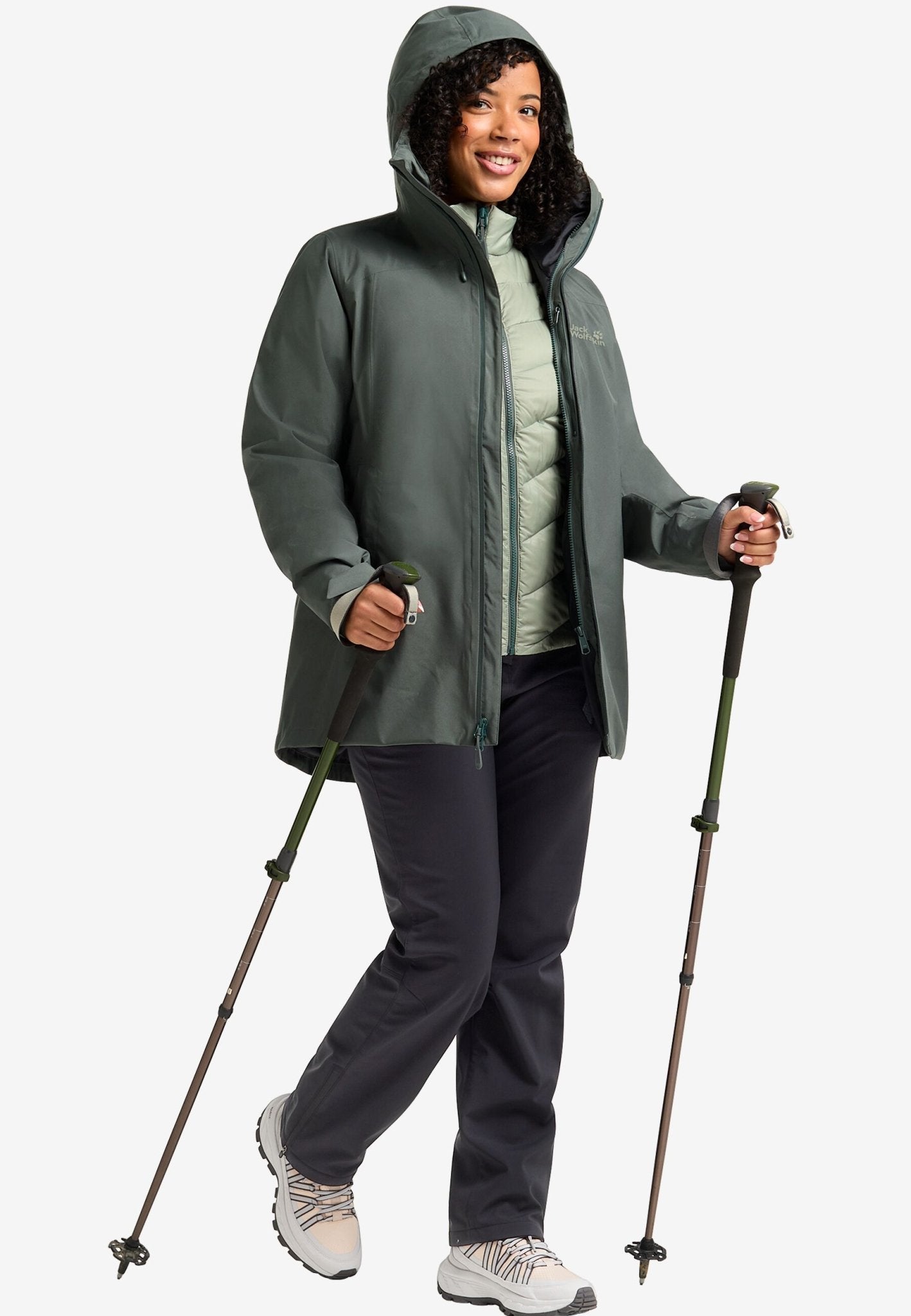 Jack Wolfskin W ICECAPE 3IN1 DOWN JACKET W RDS - Coats & Parkas at PeakStyle
