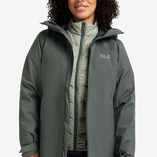 Jack Wolfskin W ICECAPE 3IN1 DOWN JACKET W RDS - Coats & Parkas at PeakStyle