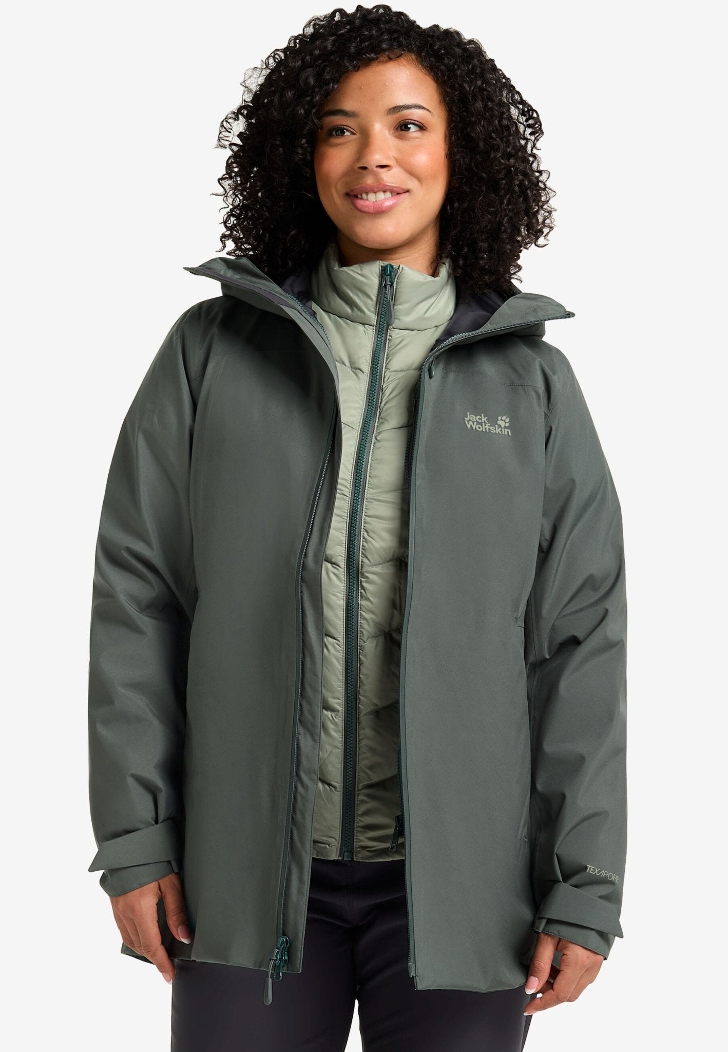Jack Wolfskin W ICECAPE 3IN1 DOWN JACKET W RDS - Coats & Parkas at PeakStyle