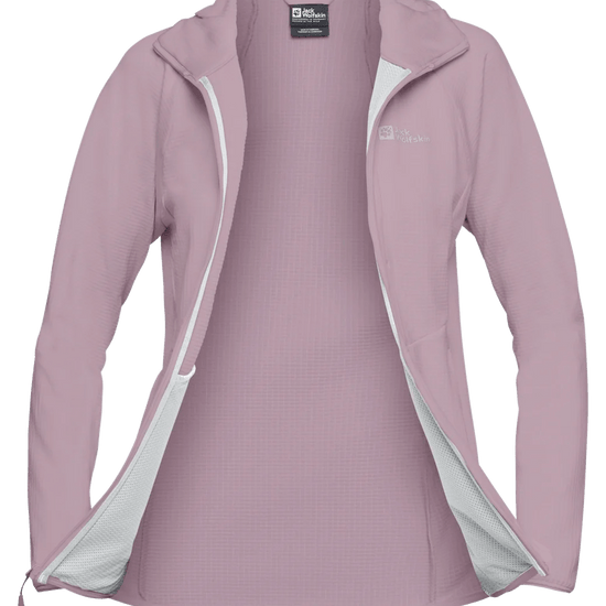 Jack Wolfskin W KOLBENBERG HOODED FZ W - Midlayer at PeakStyle